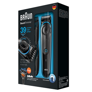 Habeme- ja juuksepiirel Braun BT3040 + Gillette Fusion raseerija