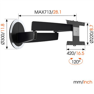OLED wall mount Vogel's NEXT 7346 (40-65'')