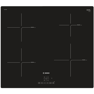 Bosch, width 59.2 cm, black - Built-in induction hob