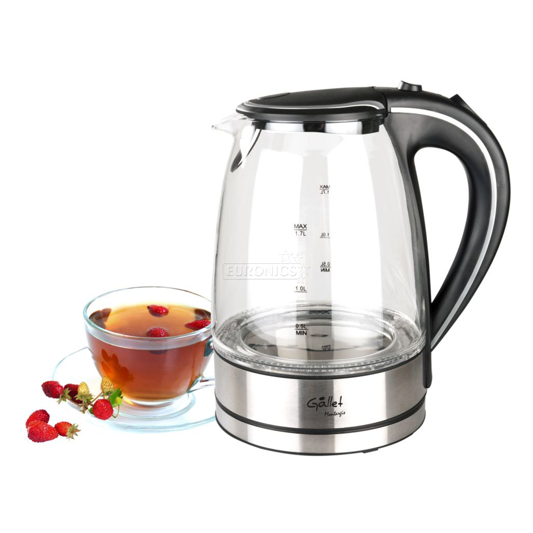 Gallet MONTARGIS BOU 742, 1.7 L, black/clear - Kettle
