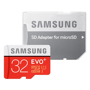 Карта памяти Micro SDXC + адаптер Samsung EVO Plus (32 ГБ)