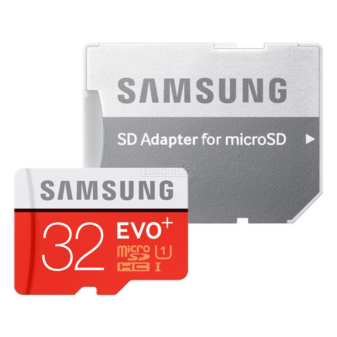Micro SDHC memory card + adapter Samsung EVO Plus (32 GB)