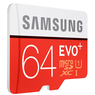 Micro SDXC mälukaart + adapter Samsung EVO+ (64 GB)