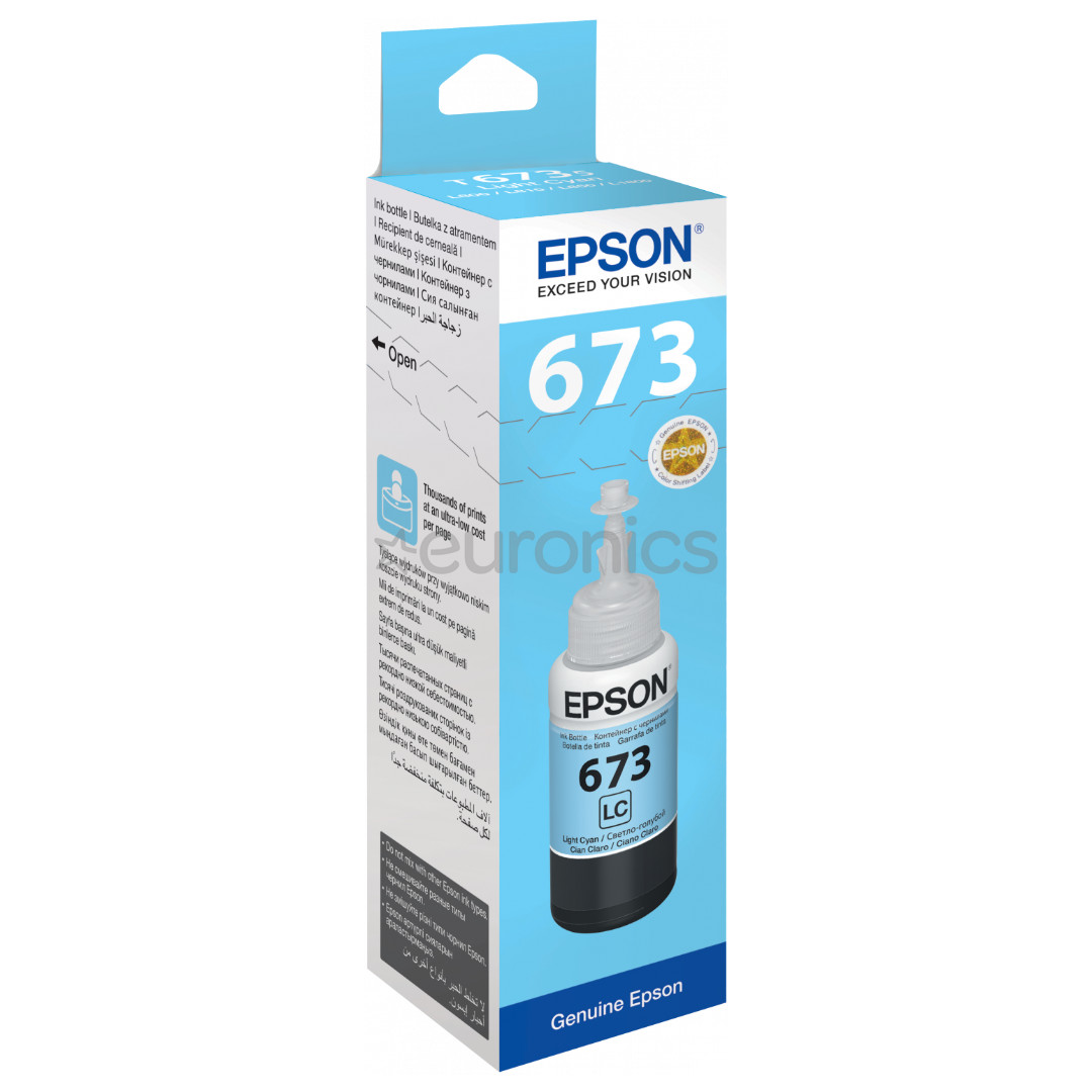 Ink bottle Epson T6735 (light cyan)