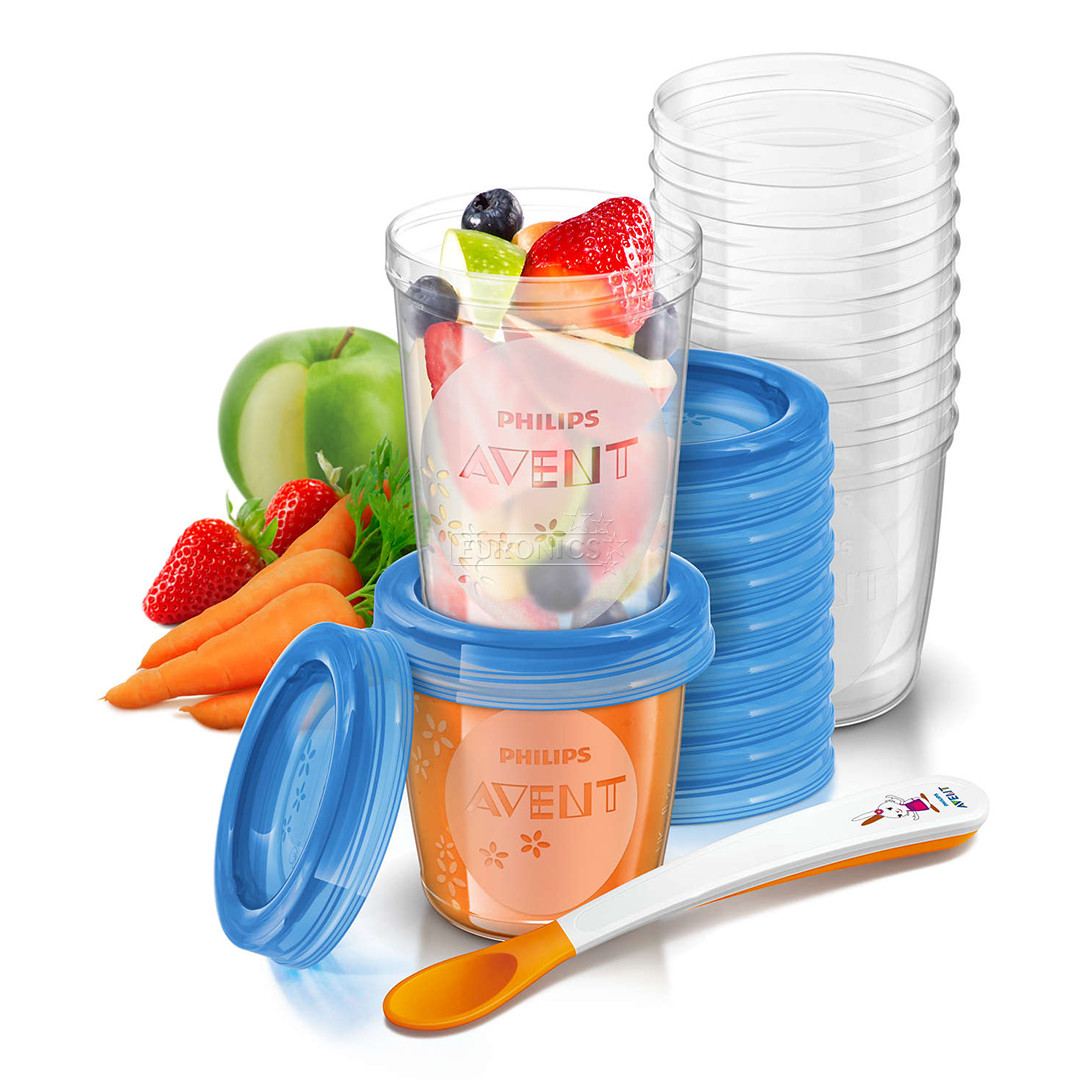 Beebitoidu hoiustamise komplekt Philips Avent