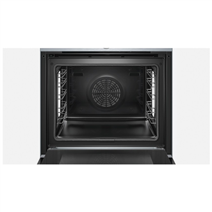 Bosch Serie 8, pyrolytic cleaning, added steam function, 71 L, inox - Built-in Oven
