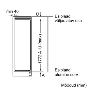 Built-in cooler Bosch (178 cm)