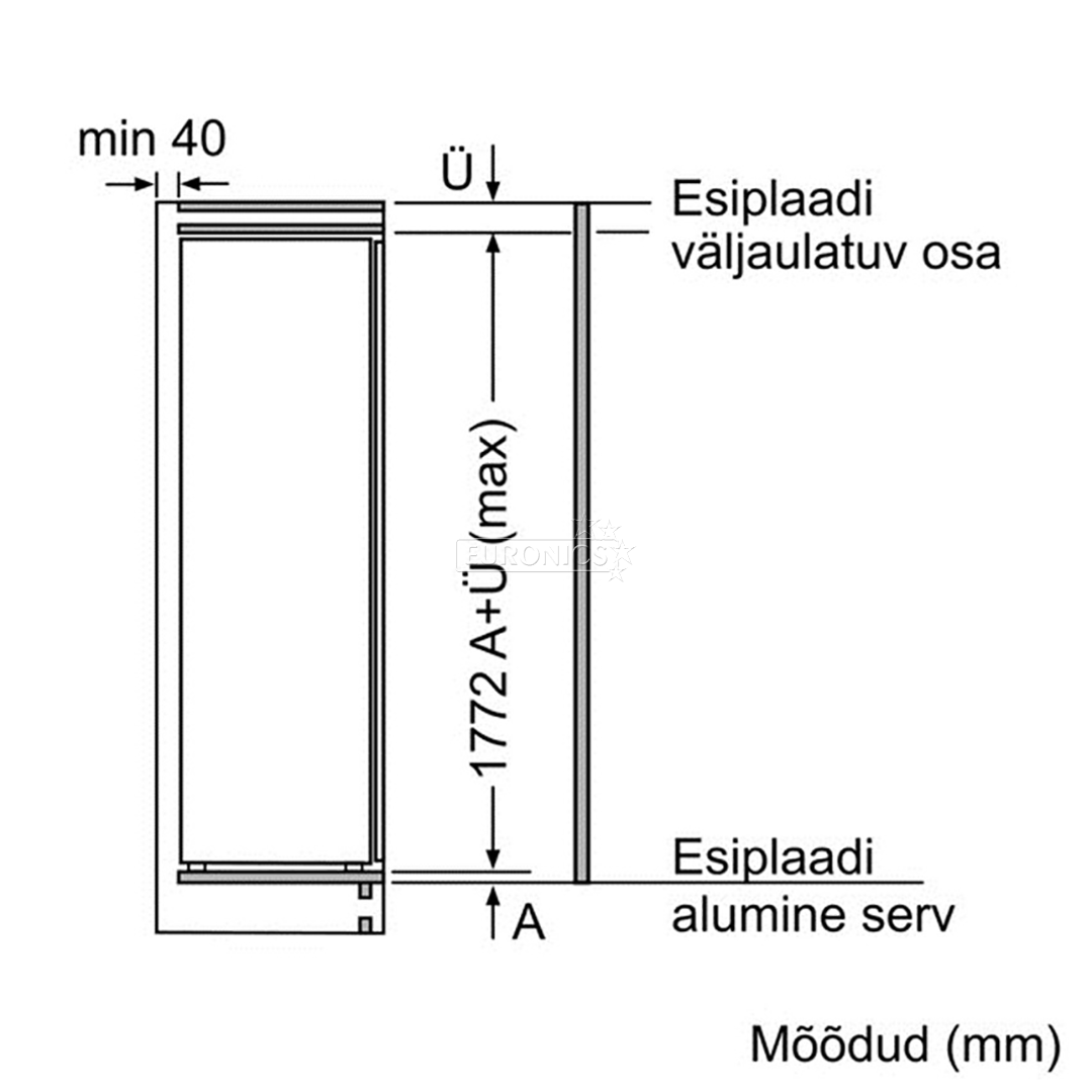 Built-in cooler Bosch (178 cm)