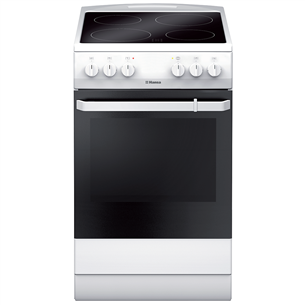 Hansa, 8 programs, 65 L, white - Freestanding Ceramic Cooker FCCW580009