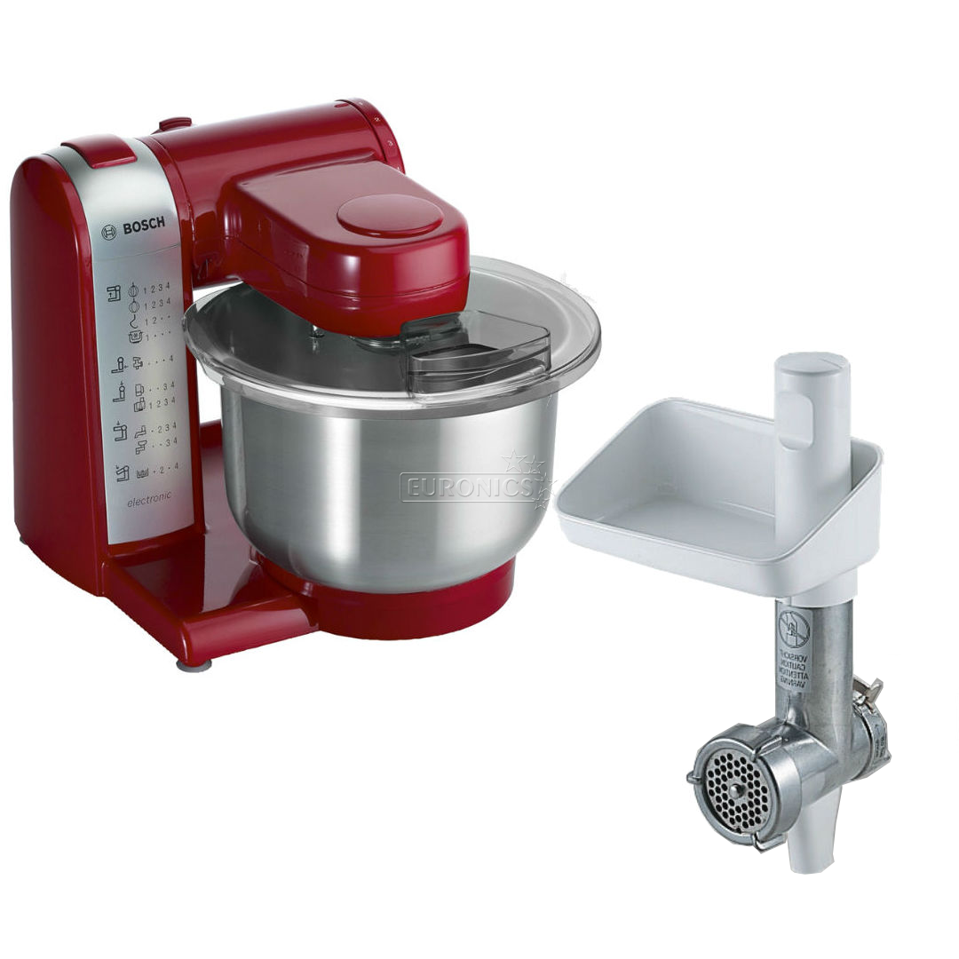 Foor processor + meat mincer, Bosch, MUM48R1+MUZ4FW3