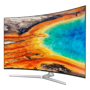 Samsung LCD 4K UHD, 55'', central stand, silver - Curved TV