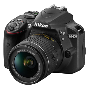 Peegelkaamera Nikon D3400 + objektiivid NIKKOR 18-55 mm ja 70-300 mm