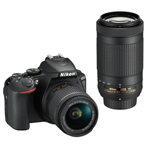 Зеркальная фотокамера Nikon D5600 + объективы NIKKOR 18-55 мм и 70-300 мм