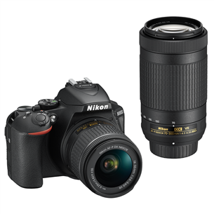 DSLR camera Nikon D5600 + NIKKOR 18-55 mm and 70-300 mm lenses