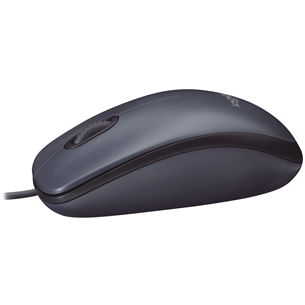 Logitech M100, gray - Wired Optical Mouse