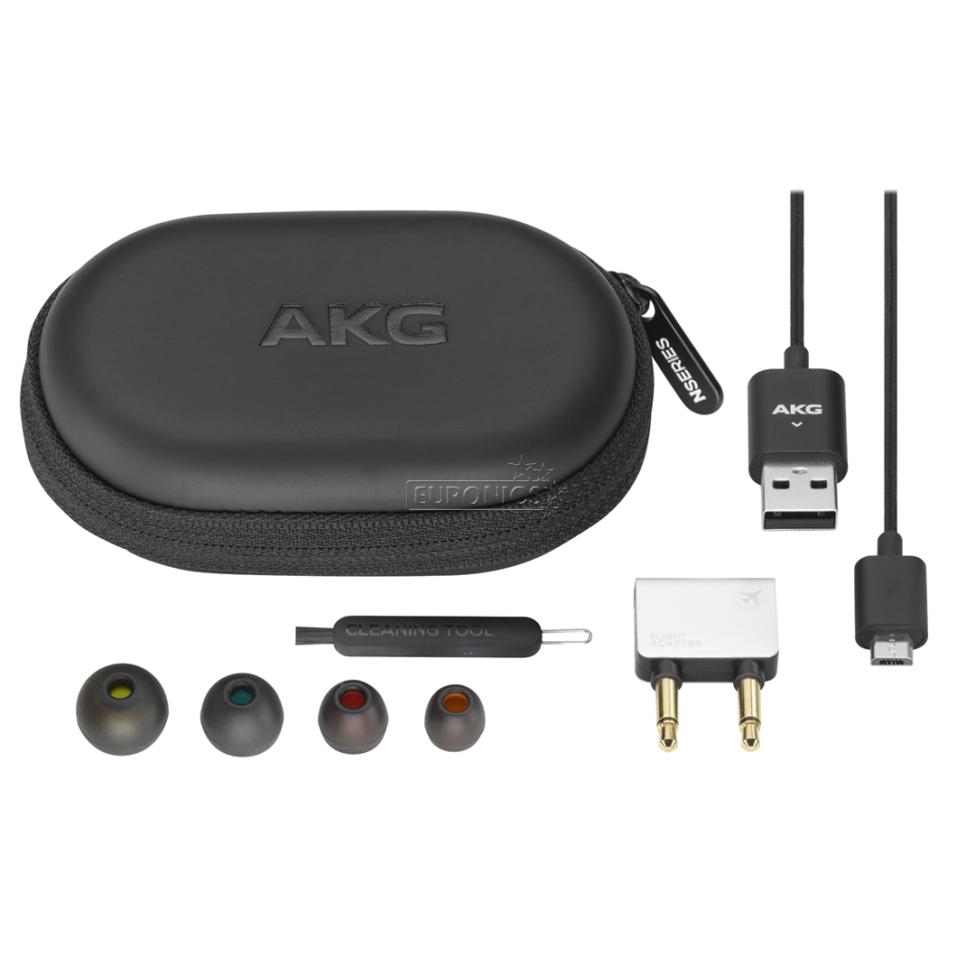 Noice cancelling earphones, AKG