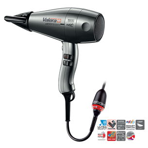 Valera Swiss Silent Jet 8600 Ionic, 2400 Вт, серый - Фен SXJ8600