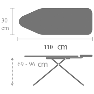 Triikimislaud Brabantia 110 x 30 cm