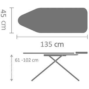 Triikimislaud Brabantia 135 x 45 cm