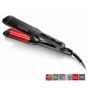 Valera Wave Master Ionic, 140-210 °С, black/red - Triple barrel waver 647.03