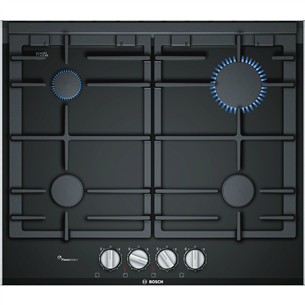 Bosch, width 60.6 cm, black - Built-in Gas Hob