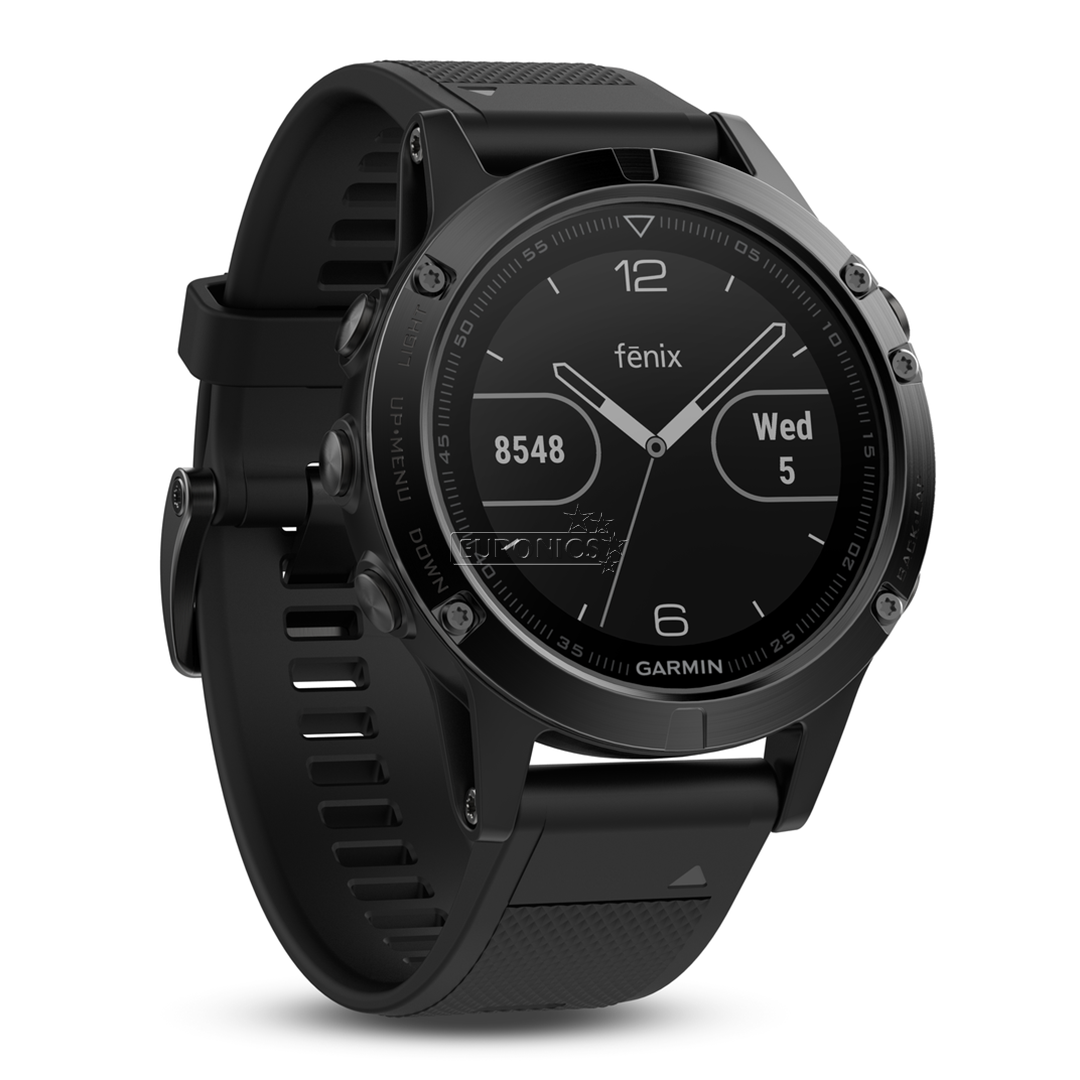 Spordikell Garmin fēnix 5 Sapphire - musta rihmaga