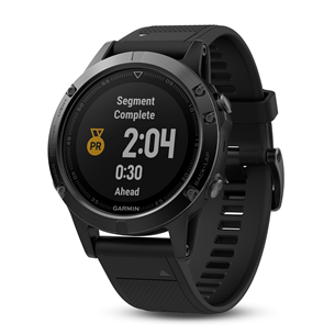 Мультиспортивные часы FENIX 5, Sapphire, Garmin - с чёрным ремешком