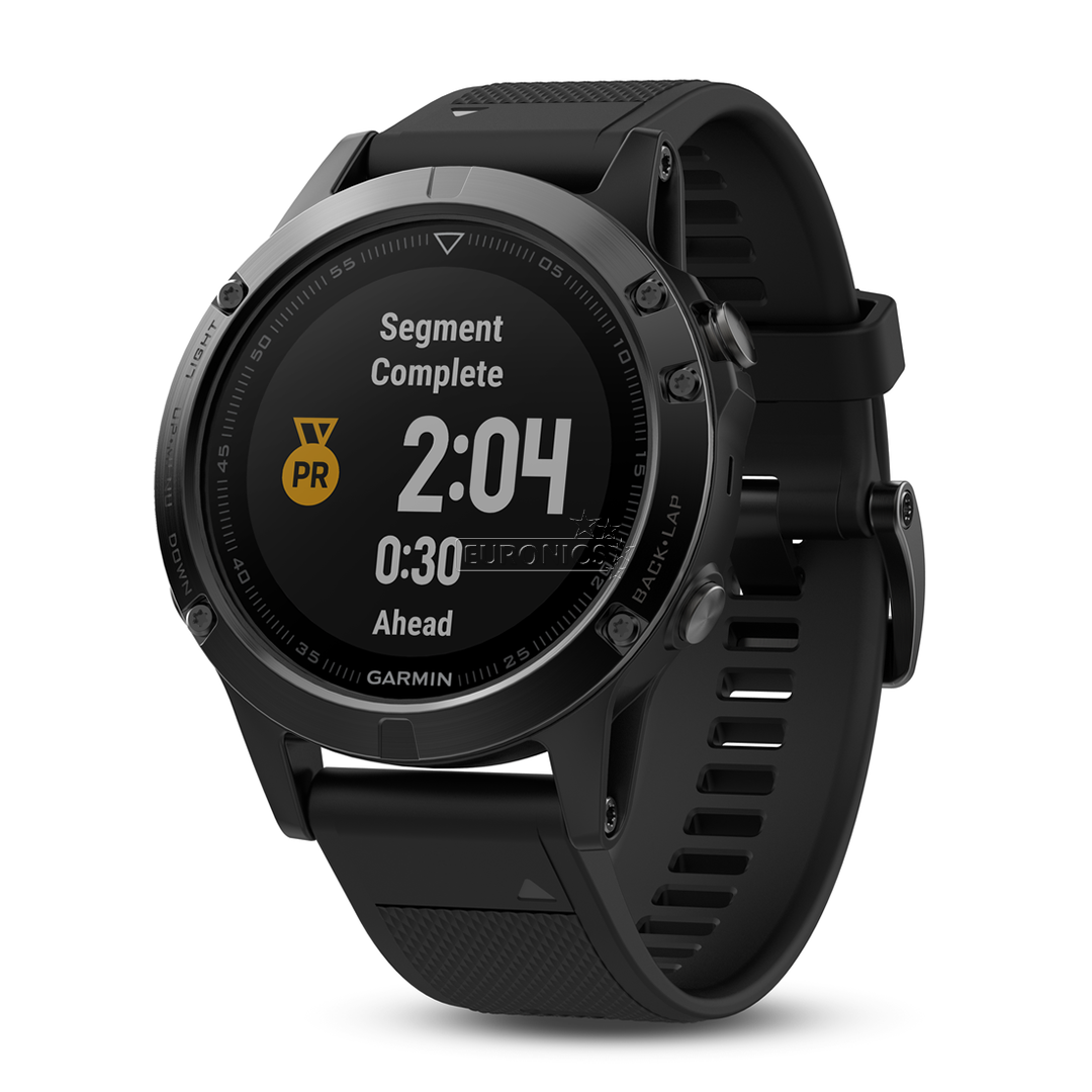 Spordikell Garmin fēnix 5 Sapphire - musta rihmaga