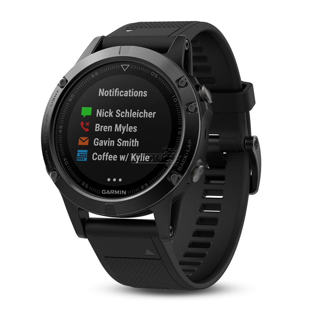 Spordikell Garmin fēnix 5 Sapphire - musta rihmaga