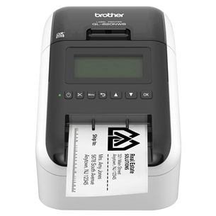 Brother QL820NW, WiFi, LAN, valge/must - Etiketiprinter