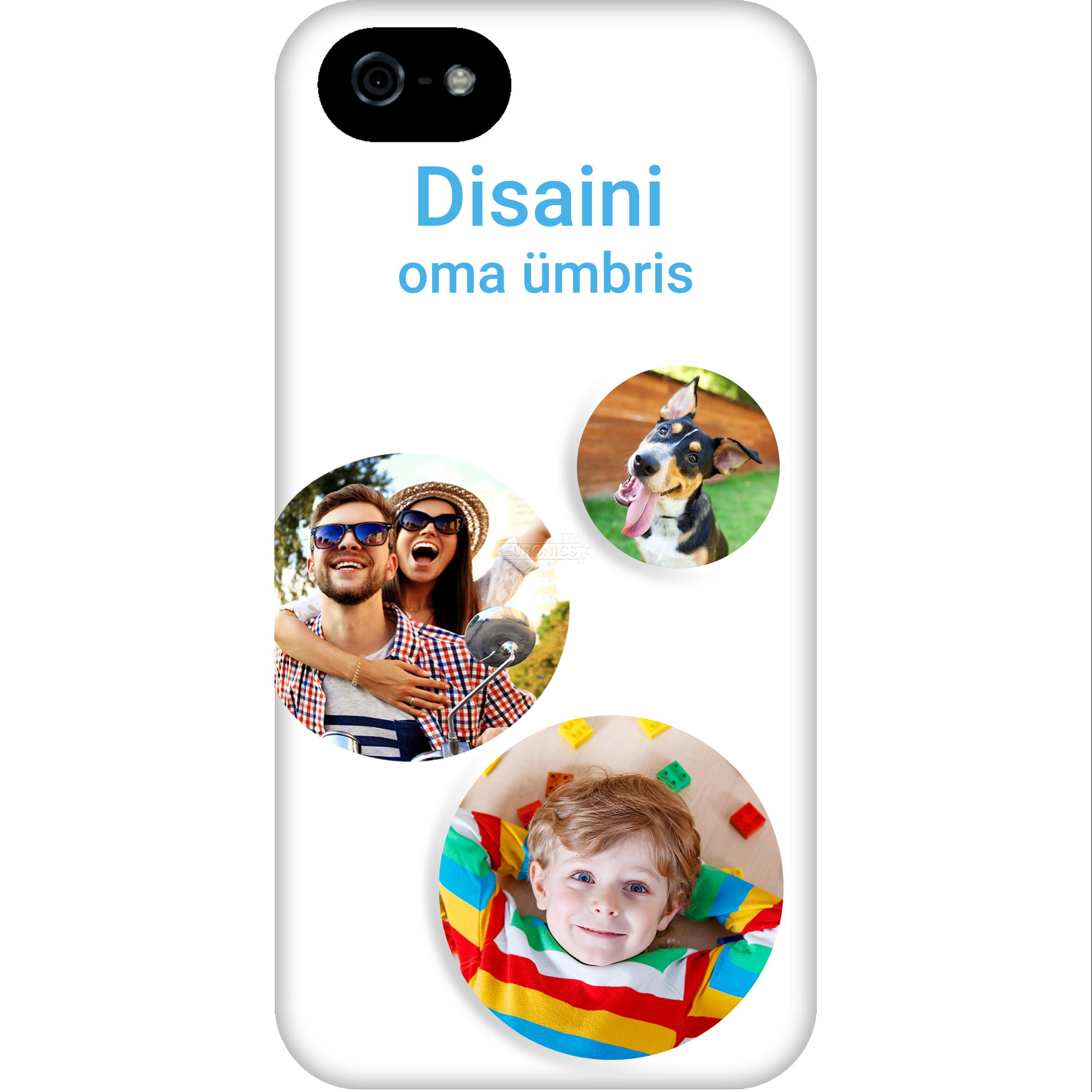 Чехол с заказным дизайном для iPhone 5S/SE / Tough(глянцевый)