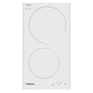 Hansa Domino, laius 30 cm, raamita, valge - Integreeritav induktsioonpliidiplaat