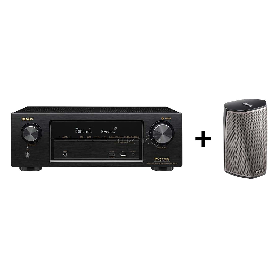 Ресивер Denon AVRX1400H + беспроводная multiroom-колонка HEOS 1