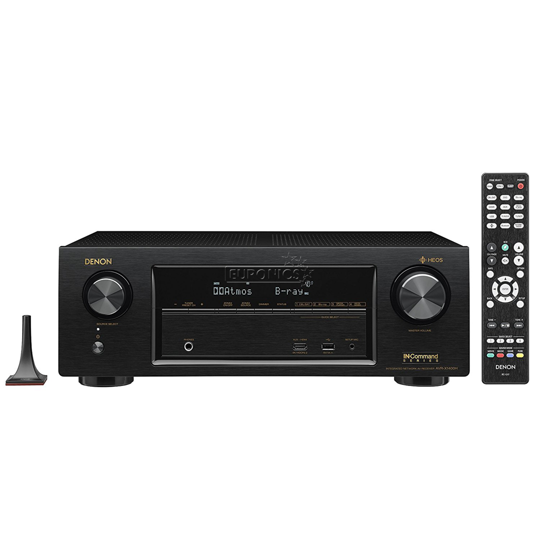 Ресивер Denon AVRX1400H + беспроводная multiroom-колонка HEOS 1