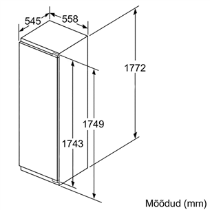 Built-in freezer Bosch (211 L)