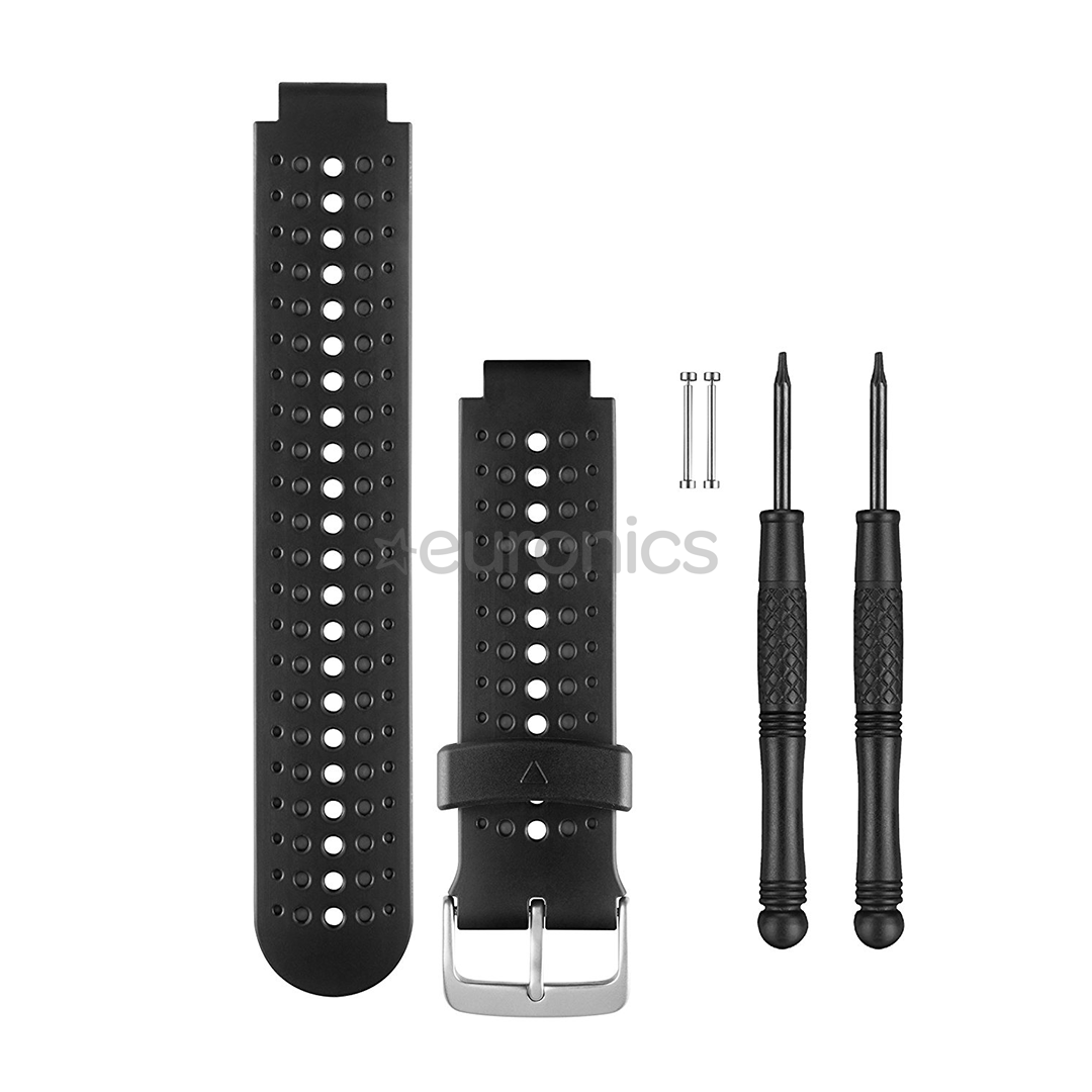 Asendusrihmad Garmin Forerunner 235 / 230 / 630 pulsikellale Must / Hall
