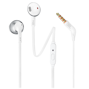 JBL Tune 205, white/silver - In-ear Headphones JBLT205CRM