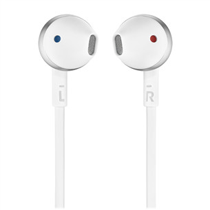 JBL Tune 205, белый/серебристый - Внутриканальные наушники