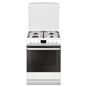 Hansa, 65 L, white - Freestanding Gas Cooker with Electric Oven