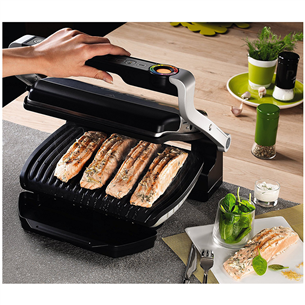 Tefal Optigrill+, 2000 Вт, черный/нерж. сталь - Электрический гриль