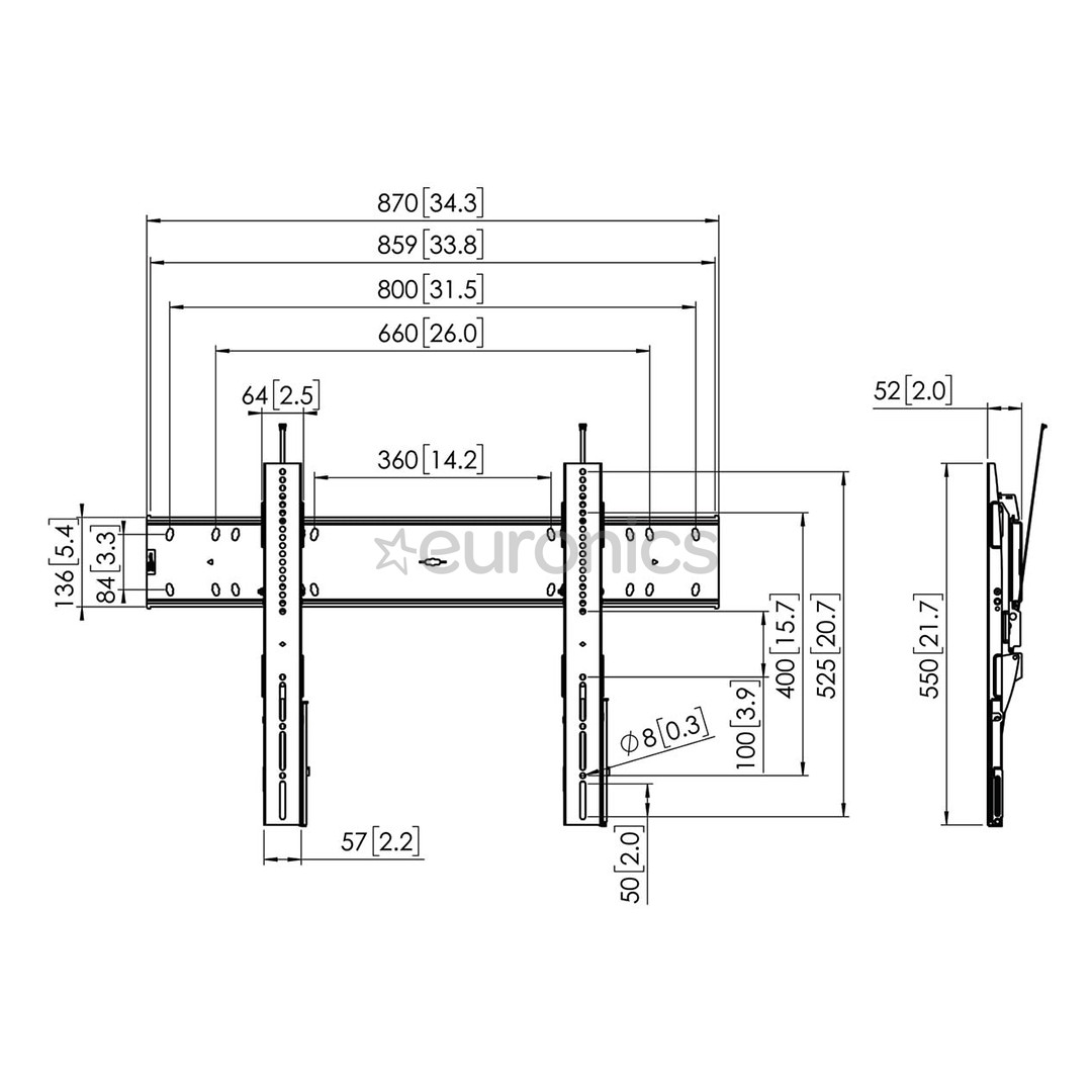 Teleri seinakinnitus Vogels PFW 6810 (55-80")