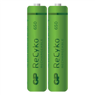 2 x AAA akupatarei GP Recyko