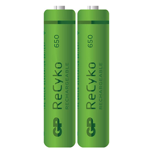 2 x AAA batteries GP Recyko