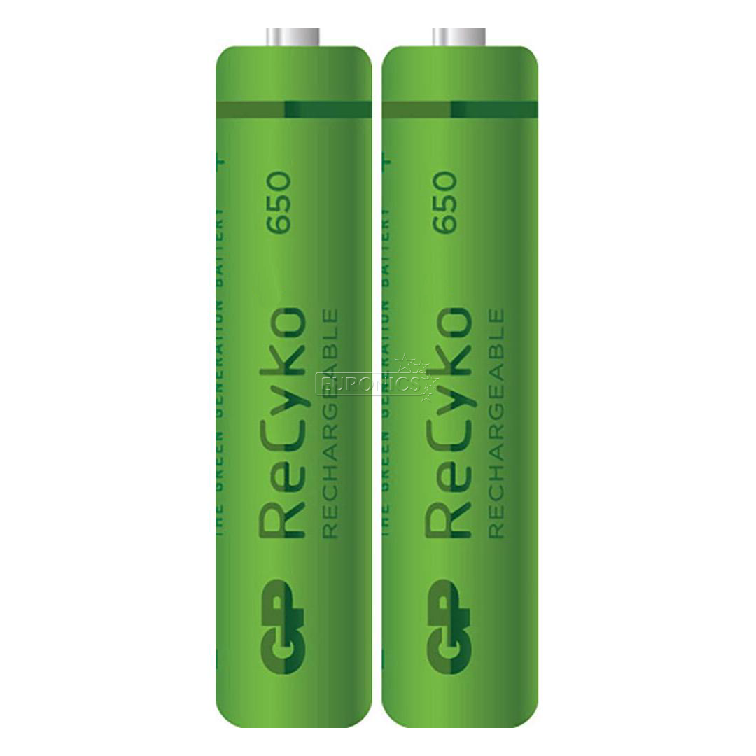 2 x AAA akupatarei GP Recyko