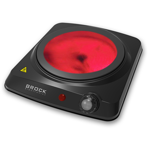 Brock, 1200 W, black - Single Infrared Cooking Plate HPI3001