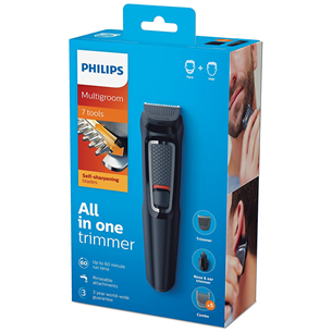 Trimmeri komplekt Seitse-ühes Philips Multigroom 3000 Series