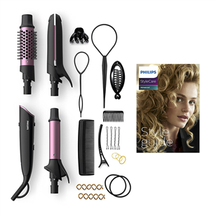 Philips StyleCare, 160-210 °C, black/pink - Multistyler