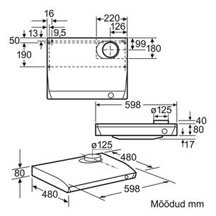 Hood Bosch (340 m³/h)