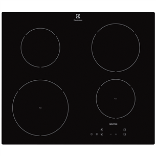Electrolux 300, laius 59 cm, raamita, must - Integreeritav induktsioonpliidiplaat EHH6240ISK