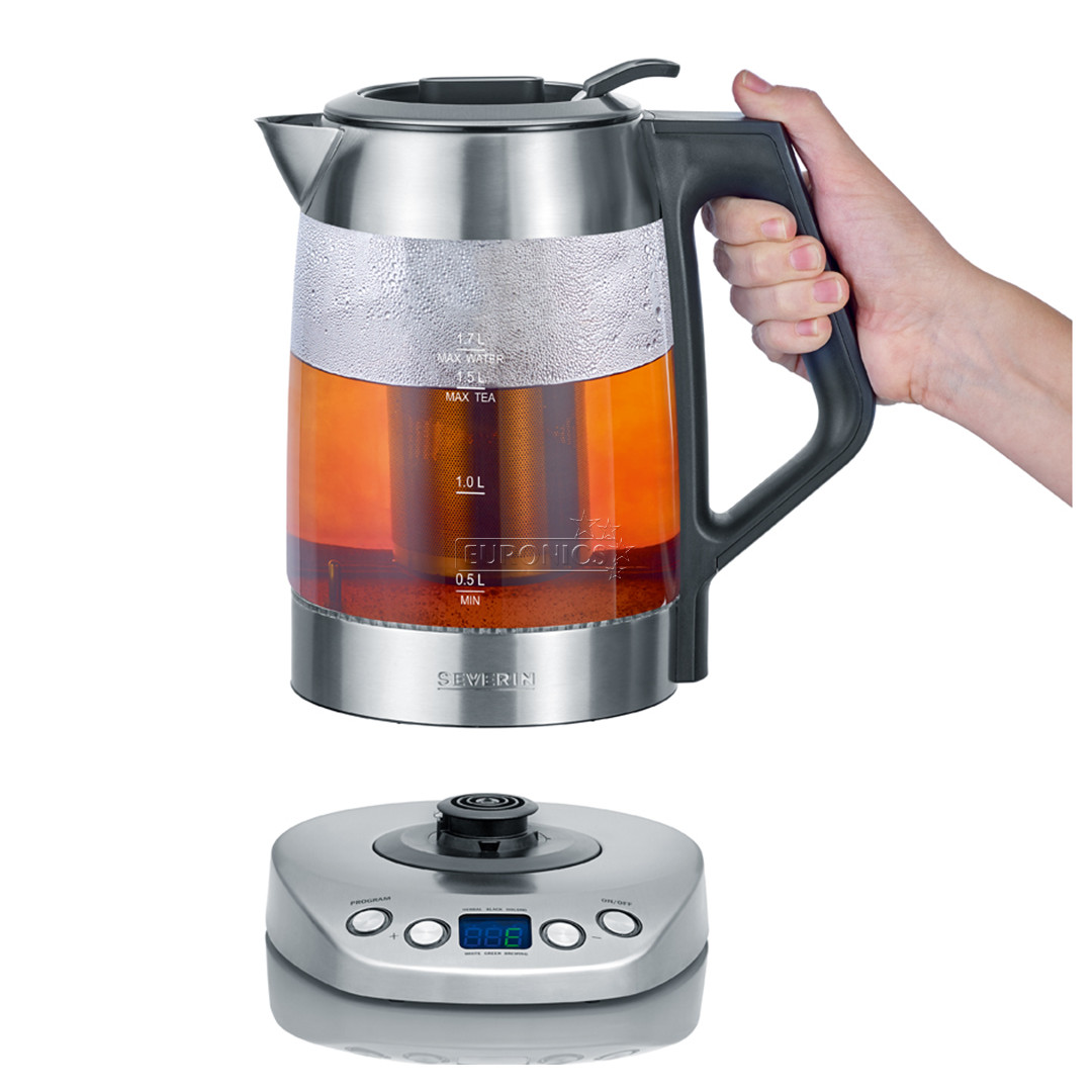 Severin, pегулировка температуры, 1,7 л, стекло - Чайник / заварник